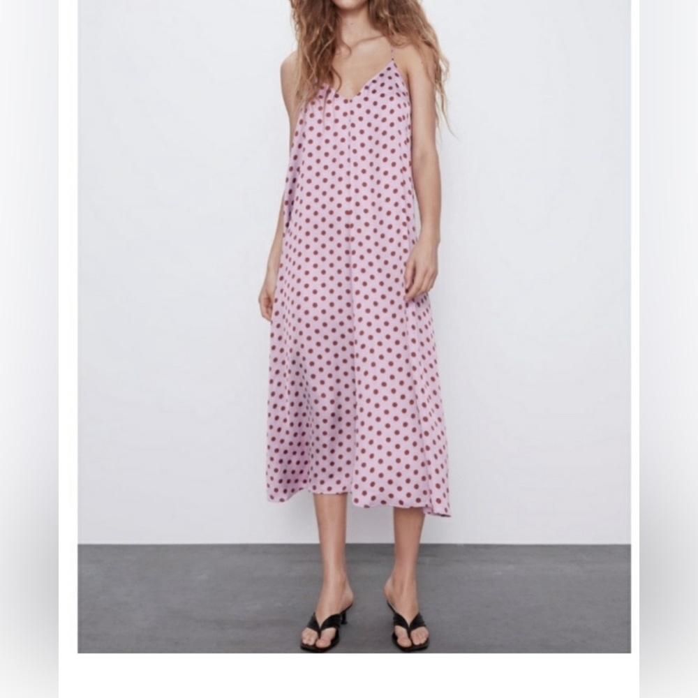 Polka dot zara dress sz small